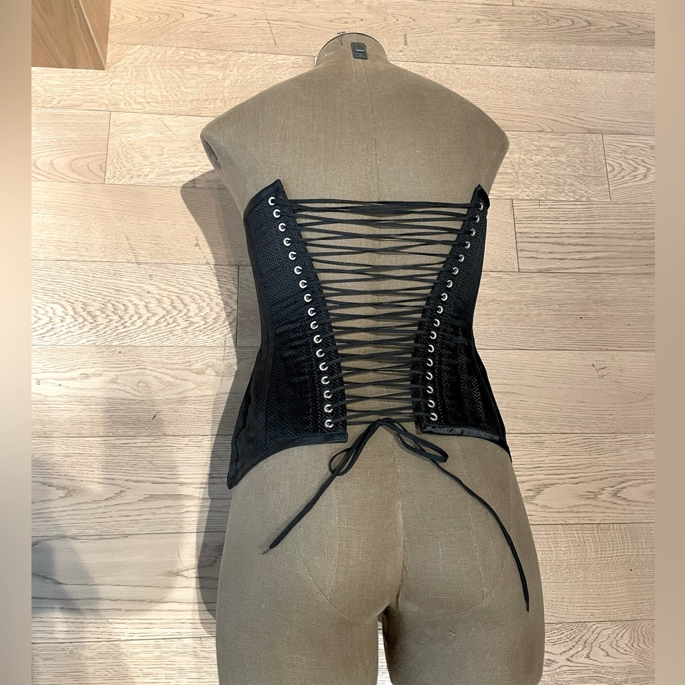 Genuine Black Corset with Real Boning (for Sexy Halloween Costume!)